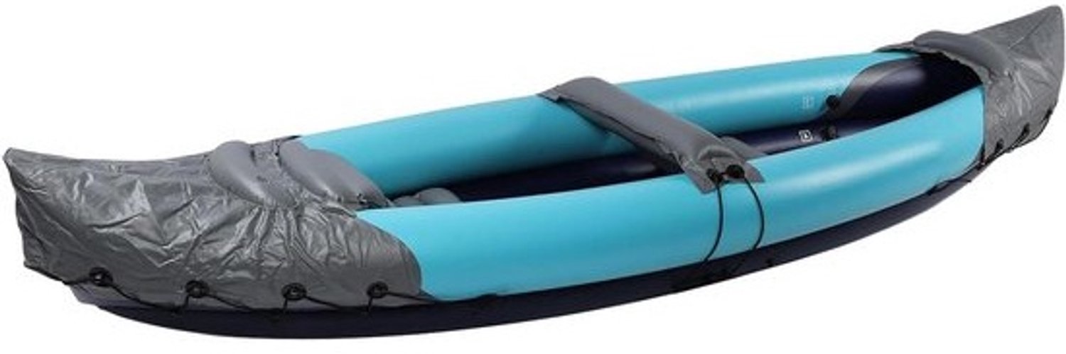 Opblaasbare kajak - PVC-kano - Voor waterpret - Zonbestendig ontwerp - Voor 2 personen - Blauw