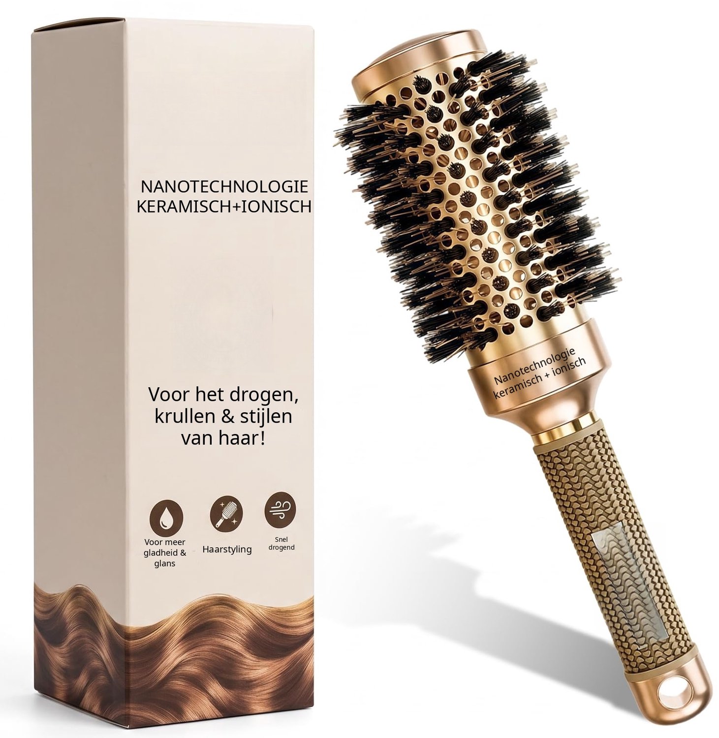 Zivano Fohnborstel - Multistyler - Airstyler - Goud - 45cm x 45cm x 45cm