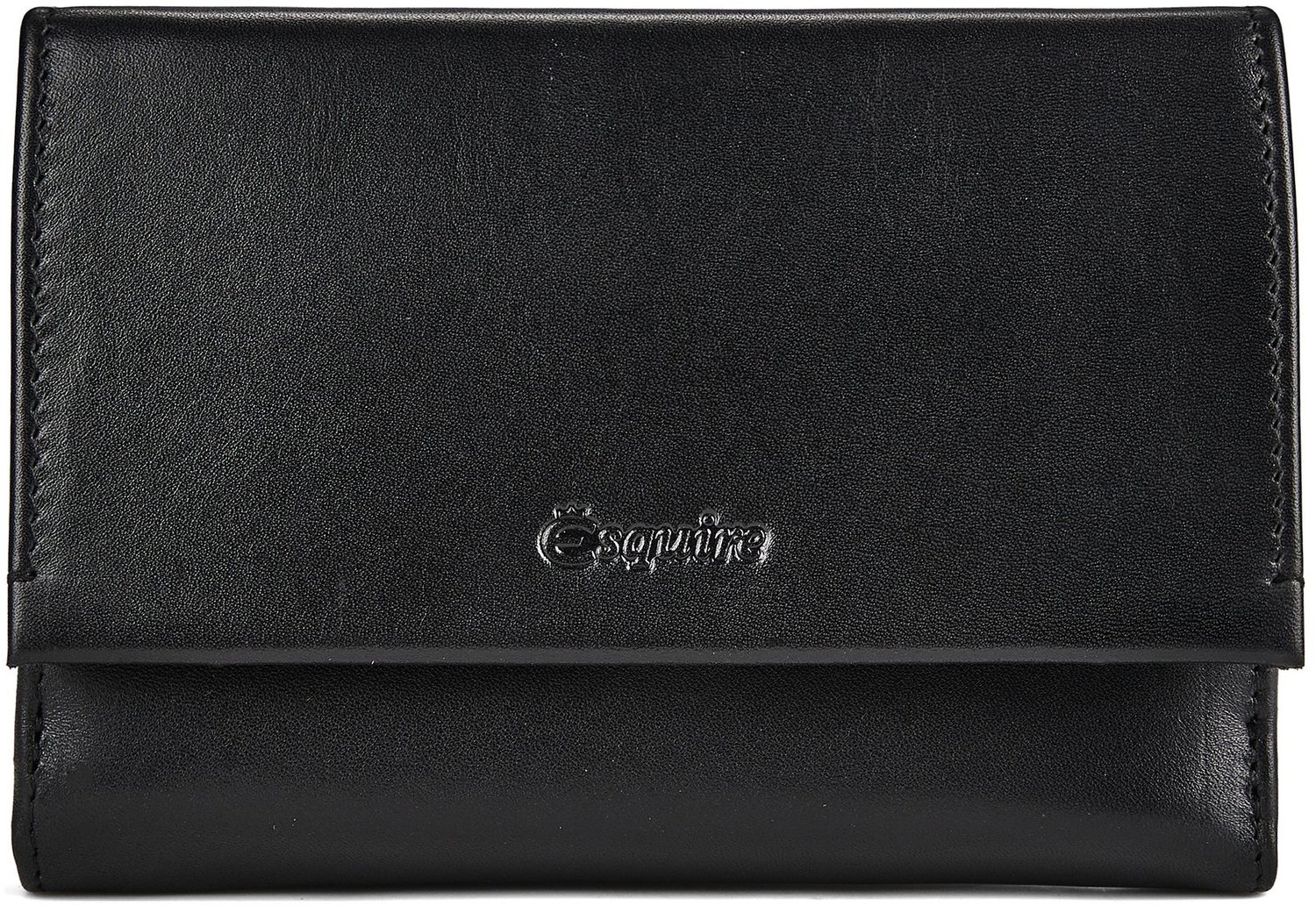 Esquire Silk Portemonnee RFID-bescherming Leder 13.5 cm - Dames - Horizontaal - schwarz