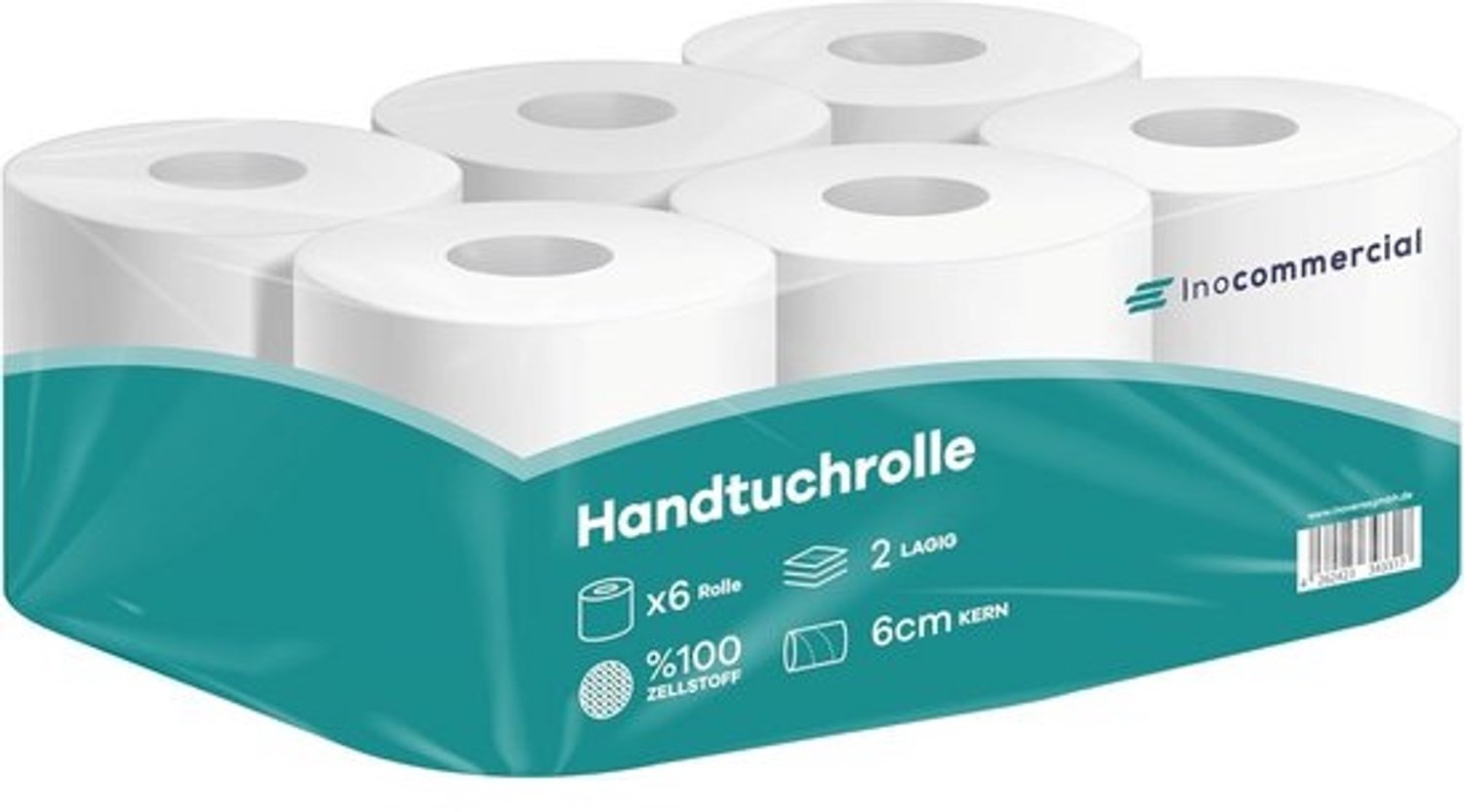 Keukenrol - Papieren handdoekrollen, 2-laags, 360 vellen per rol - Wit