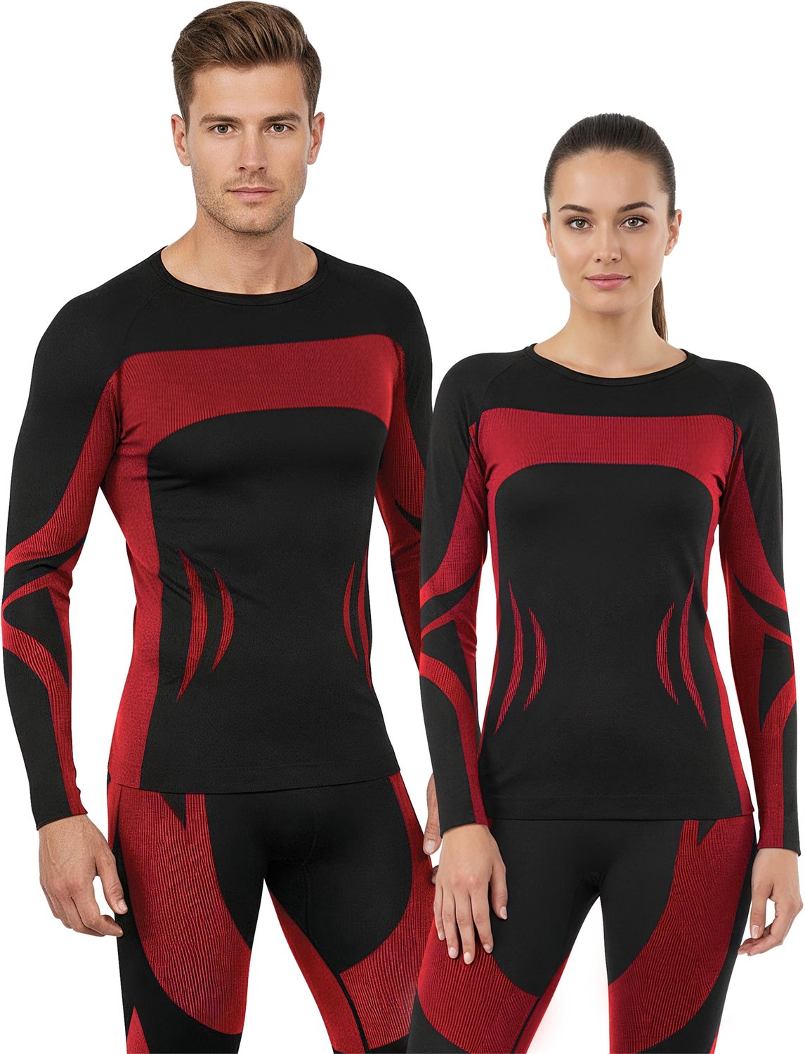 1x unisex thermoshirt met lange mouwen