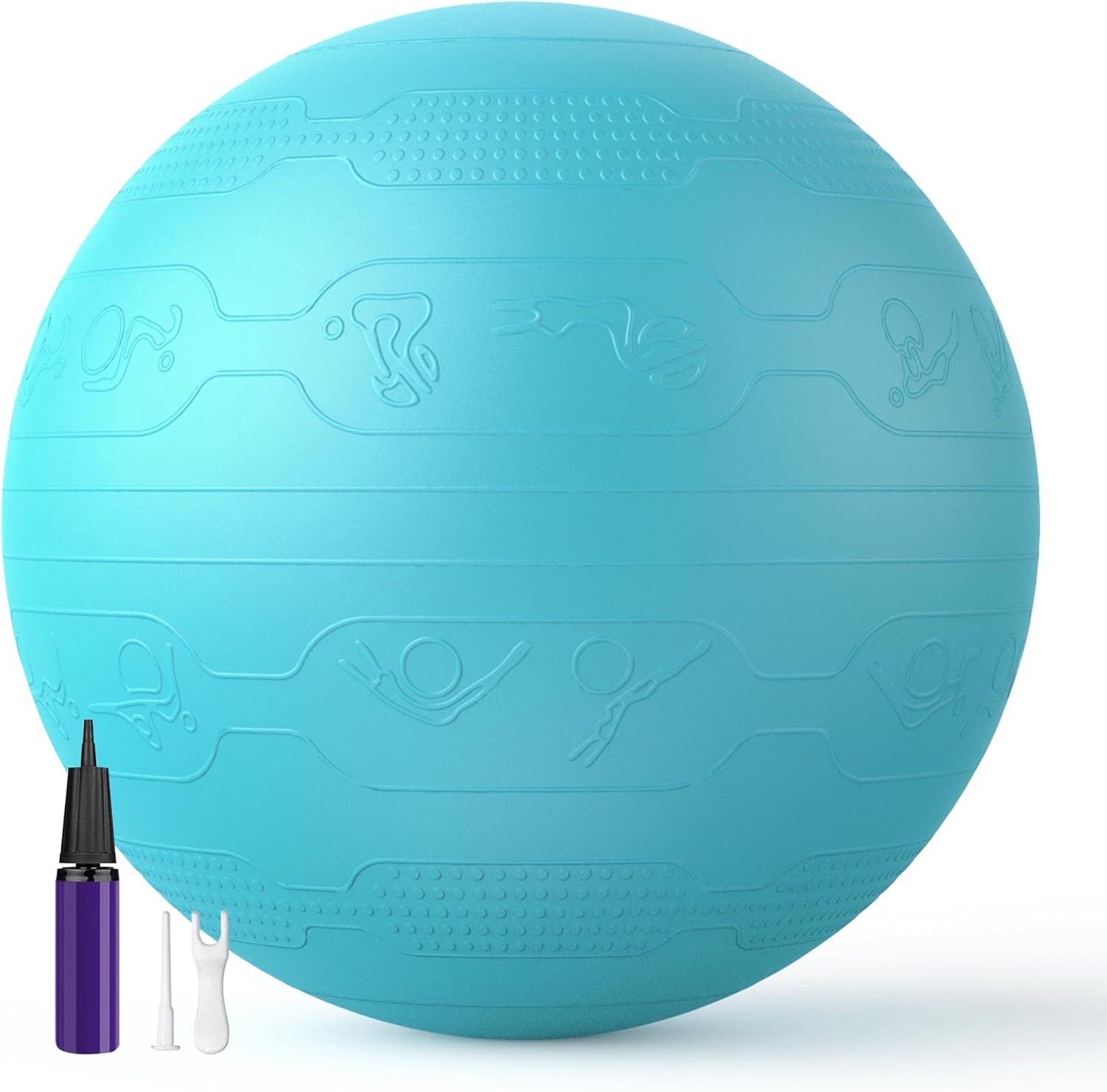 Anti-Burst Gymnastiekbal 65cm met Pomp - Fitness, Yoga & Zwangerschap