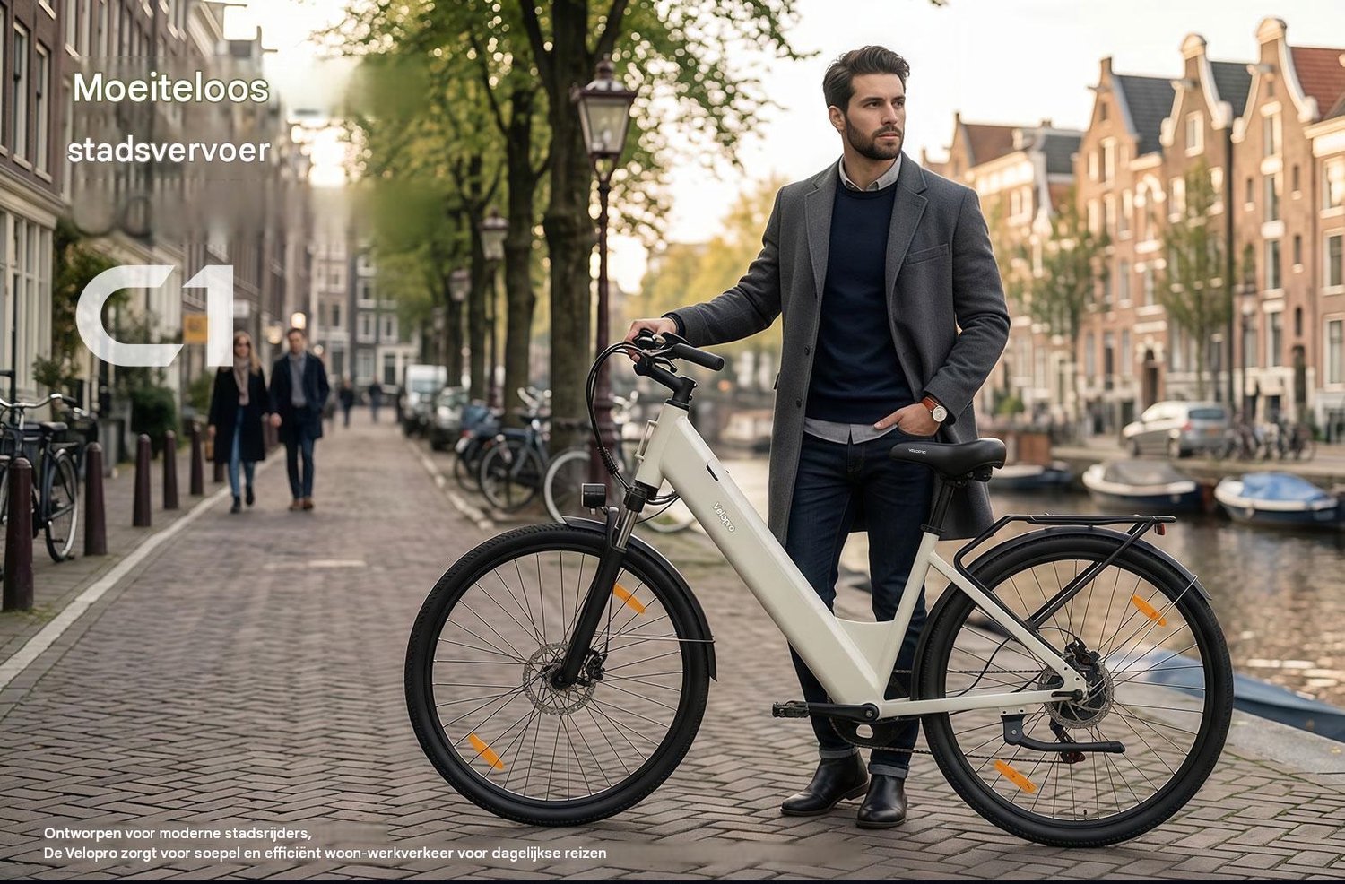 2026 28 inch Elektrische Fiets - 250W Motor - 36V 13Ah Accu - Bereik tot 80-100km - Shimano 7-Snelheden - Max 25km/u - Verende Voorvork -Elektrische stadsfietsen -28 Inch E-bike - Zwart thumbnail 6