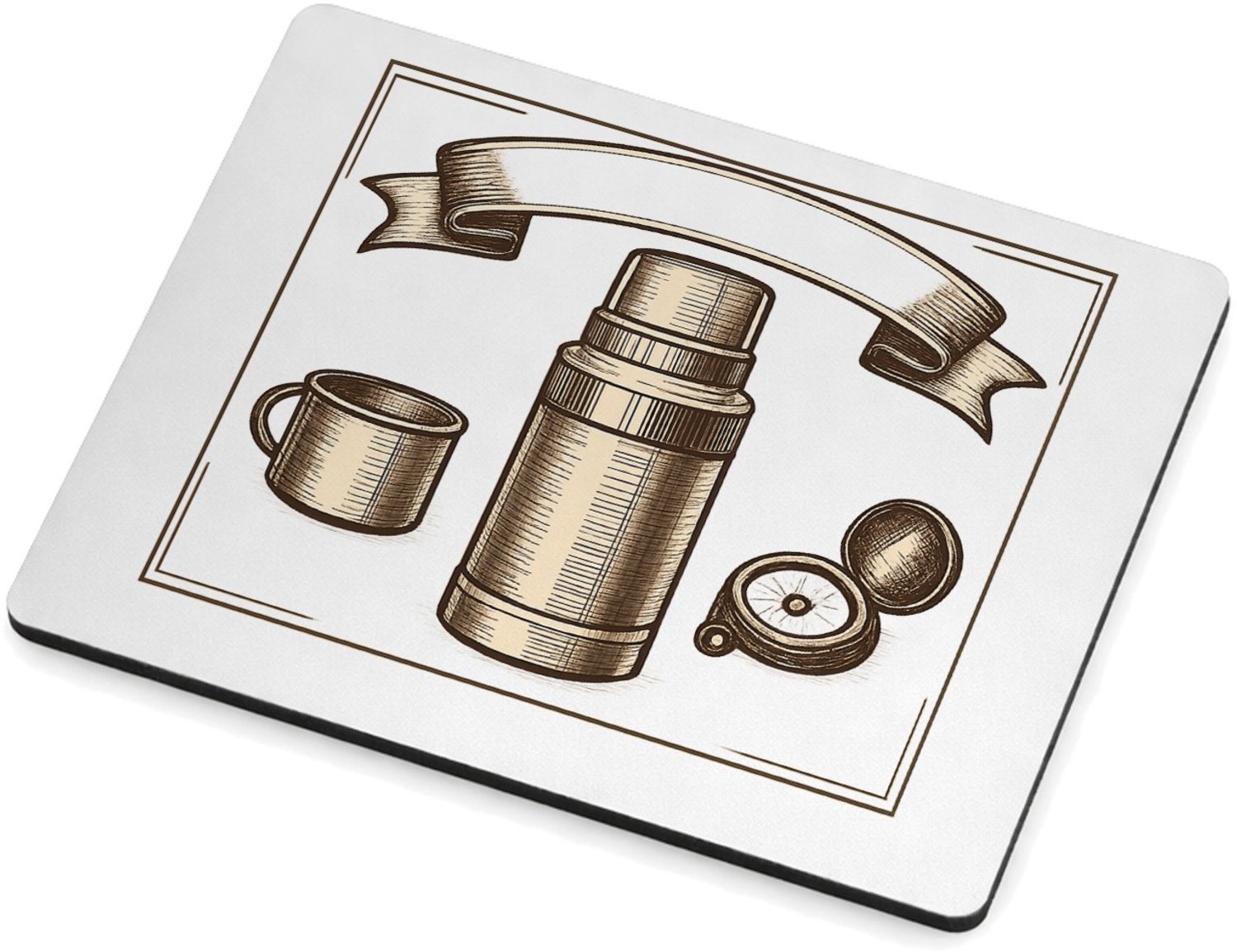 Mr Cadeautjes MDF magnetische fotolijst 9 x 7 - design Vintage badge met een sportieve hobby-sfeer en een persoonli | cadeau Wit