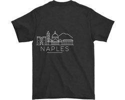 Napels Shirt – Skyline van Napels – Modern Design – Unisex T-Shirt voor Dames & Heren – Origineel Cadeau