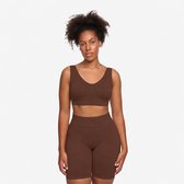 cfab - Comfortabele bh - Bruin - 3XL - BH Zonder Beugel Voorgevormd - Ondergoed - Naadlos