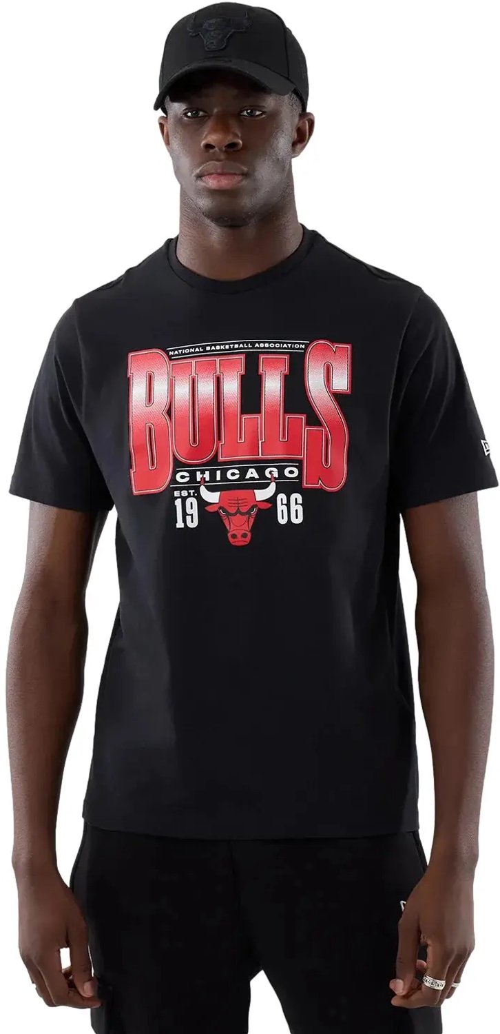 T-shirt Chicago Bulls NBA New EraRegular Zwart