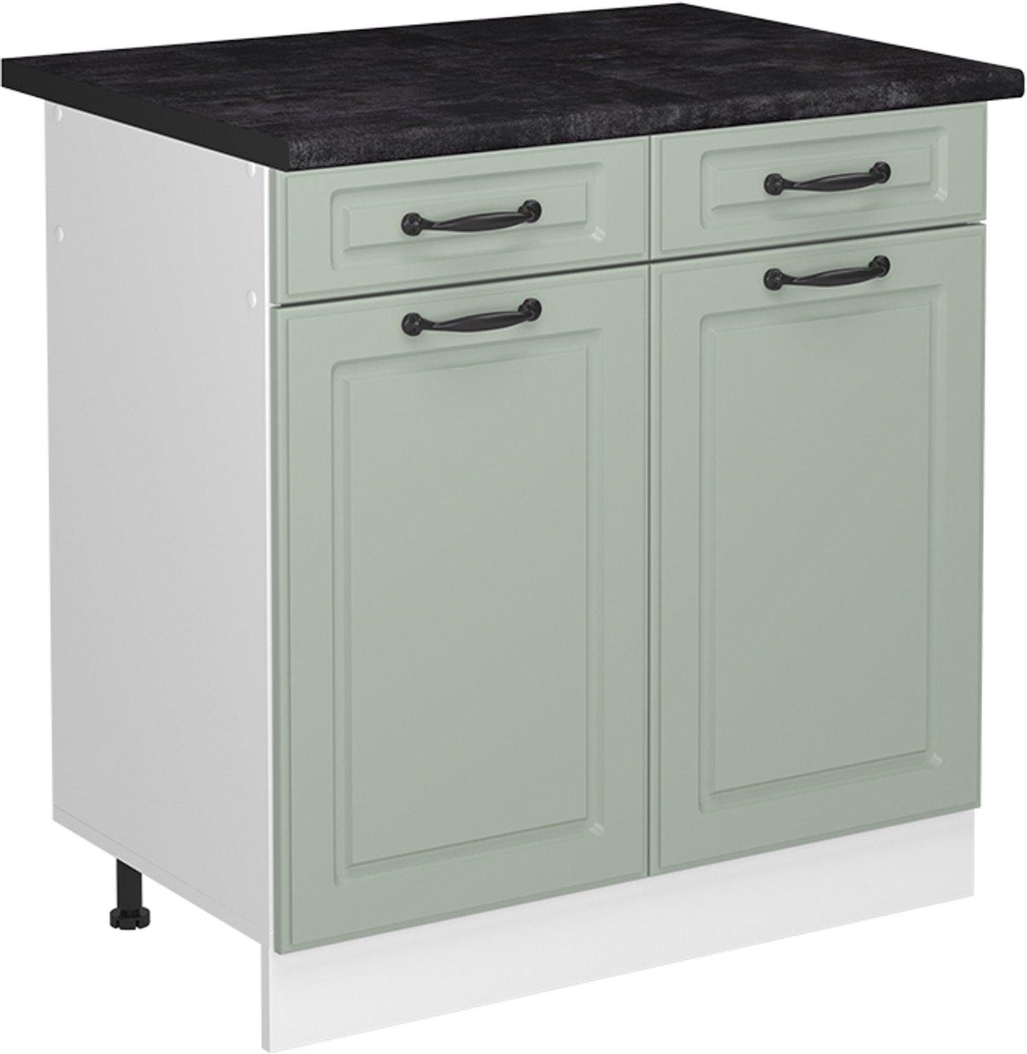Vicco Keukenonderkast R-Line, Mint landelijk/Wit, 80 cm zonder werkblad