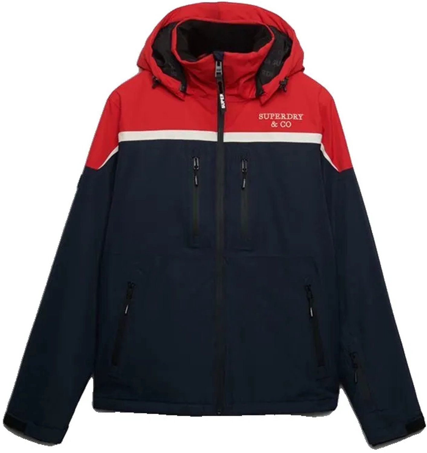 Superdry Hooded Ski Shell Jas Blauw S Man