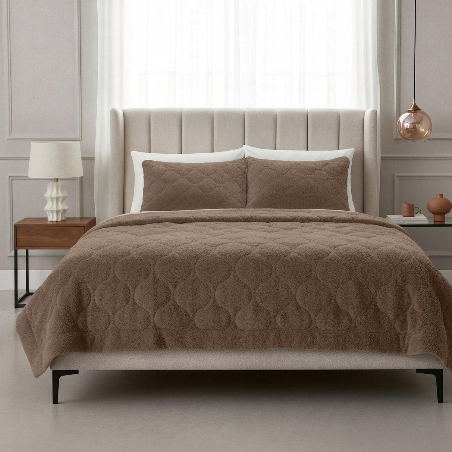 Duraxl Dekbed - Teddy - Bruin - 200 x 200 cm