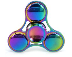 Metalen Fidget Spinner – High-Speed Handdraaitol voor Volwassenen & Kinderen – Stressverlichtend Sensorisch Speelgoed met Verwijderbare Lagercaps – Perfect voor Kantoor, Klaslokaal (Zwart)