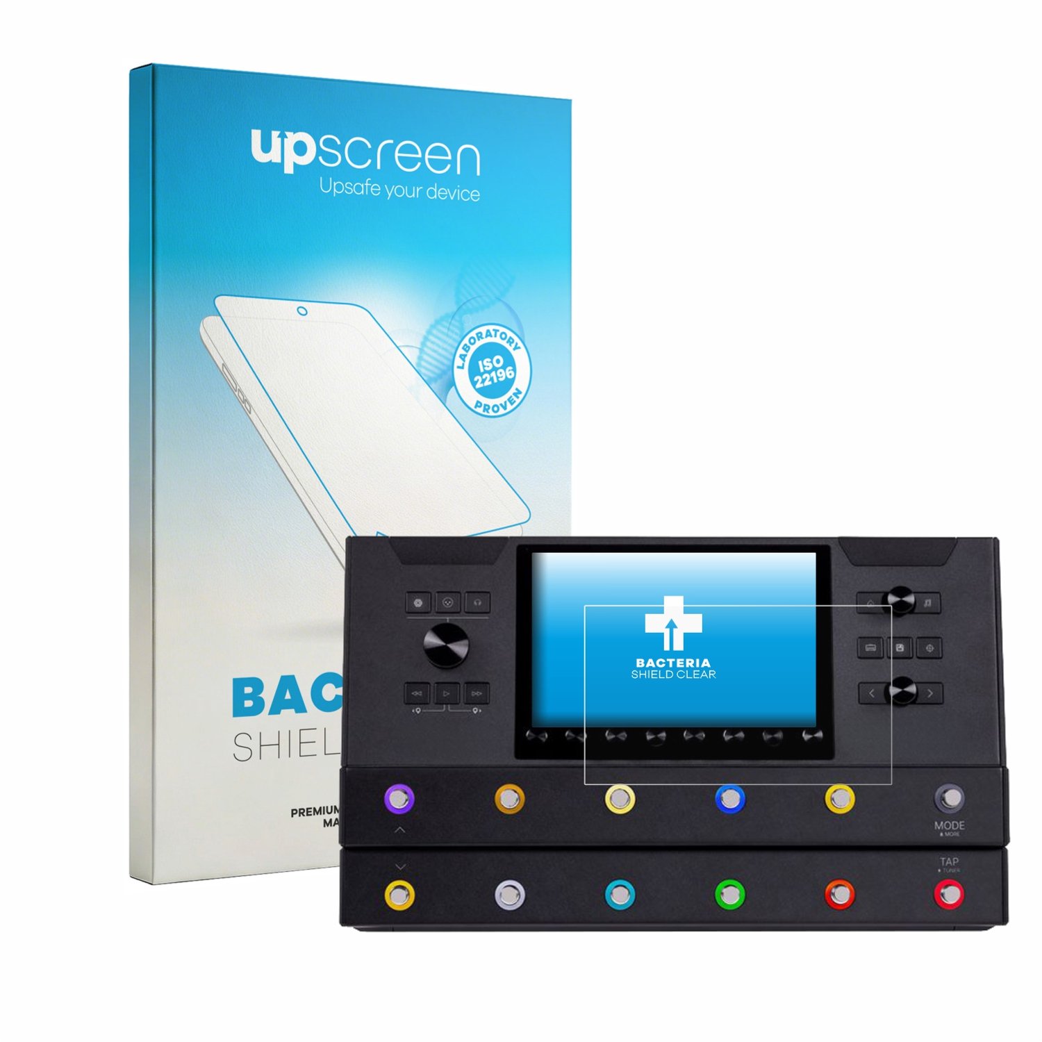 upscreen - Screenprotector voor Line 6 Helix Stadium Floor - Folie Beschermfolie transparant antibacterieel