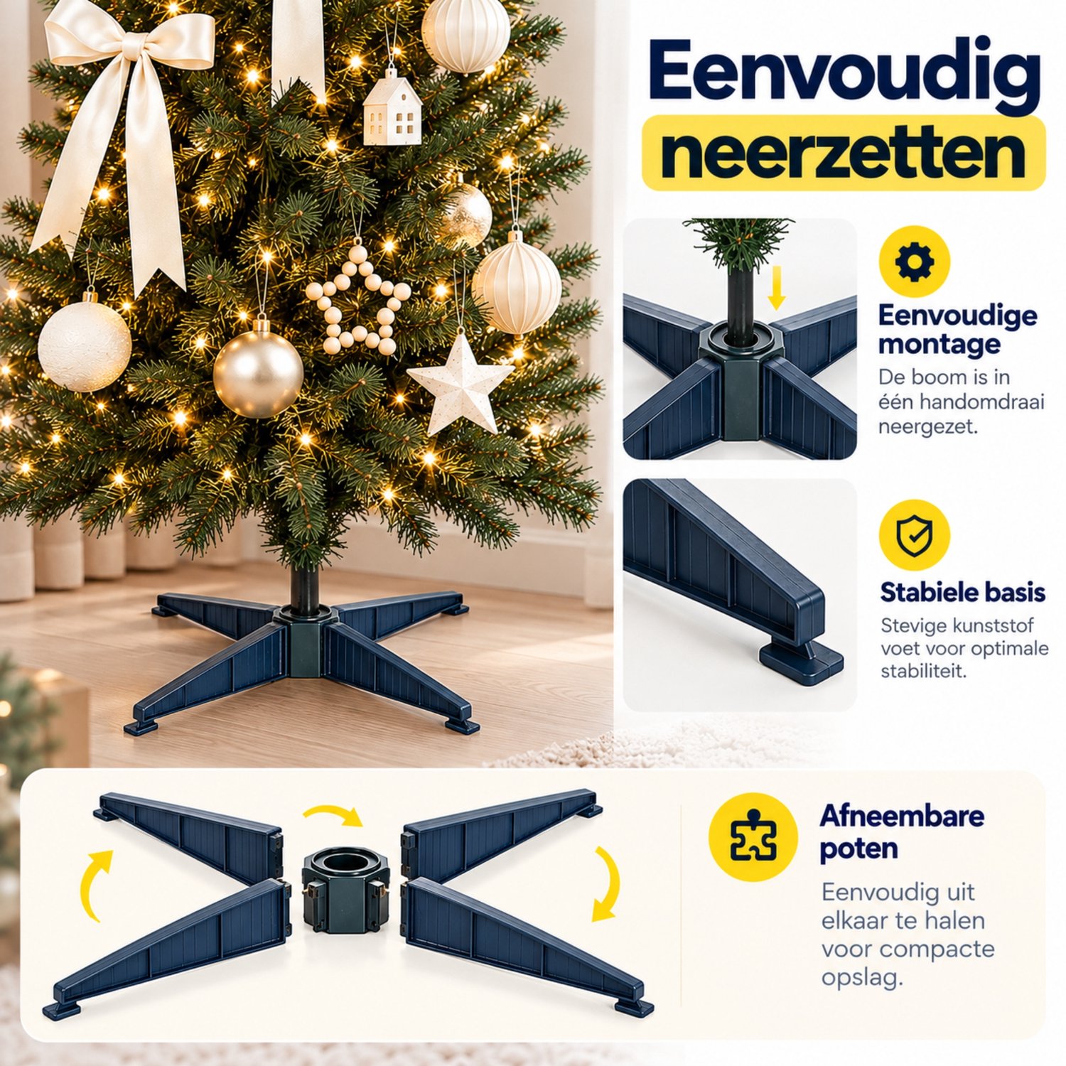 Kunstkerstboom - Smalle kerstboom - Pencil kerstboom - 210 cm – foto 3