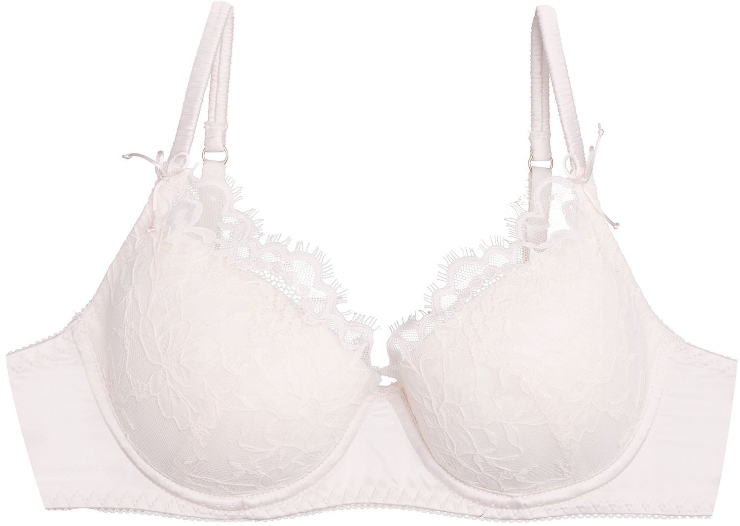ESOTIQ Blithely - Push-upbeha - Crème - 80B - Kanten details