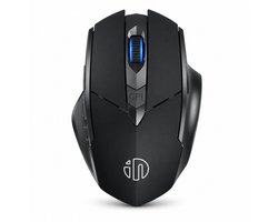 Garpex® Ergonomische Draadloze Muis met Bluetooth - USB Ontvanger - Oplaadbare Wireless Mouse - 7 Knoppen - 800/1200/1600 DPI - Zwart