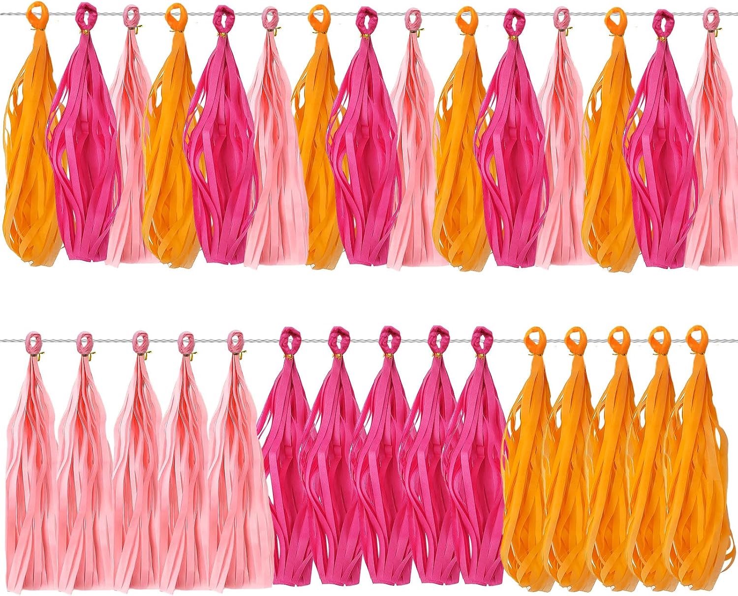 Fransslinger 30 stuks - kleurrijke feestdecoratie - eenvoudig op te hangen - perfect voor feestjes - Vemera