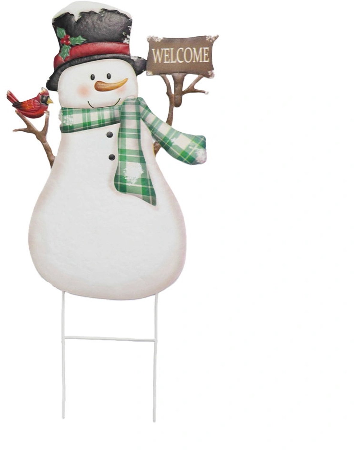 Tuinsteker Ijzer Sneeuwpop 43x87 cm Buitengewoon de Boet