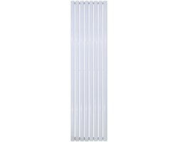 BELRAD Verticale designradiator ovaal dubbel 1800x590mm - Wit - 10 elementen - 2050W
