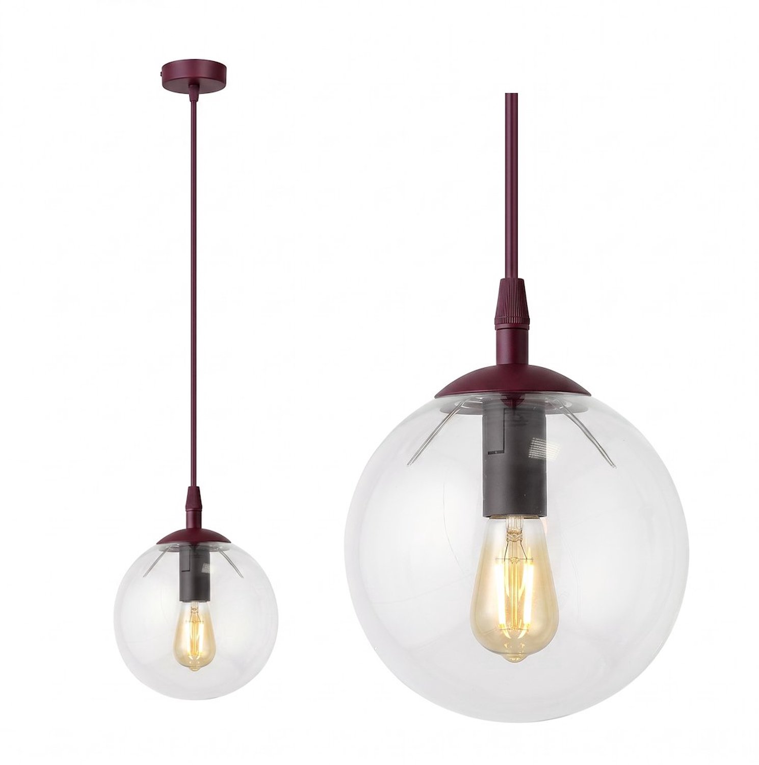 COSMO 1 BURGUNDY TRANSPARENT