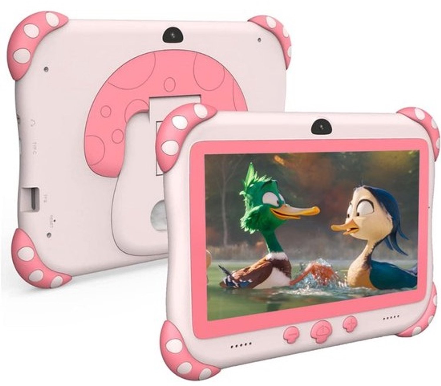 ApexArte® kindertablet vanaf 3 jaar - Tablet voor kinderen - Kinderspeelgoed - Roze