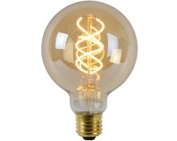 Lucide G95 - Filament lamp - Ø 9,5 cm - LED Dimbaar - E27 - 1x4,9W 2200K - Amber
