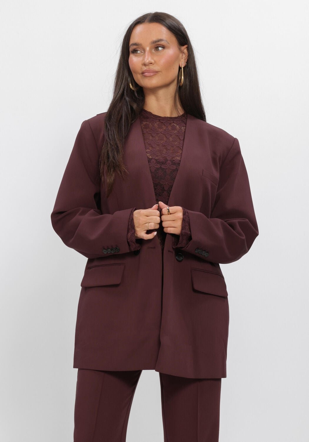 AAIKO Luray Rpes 345 Blazers Dames - Bordeaux - Maat L