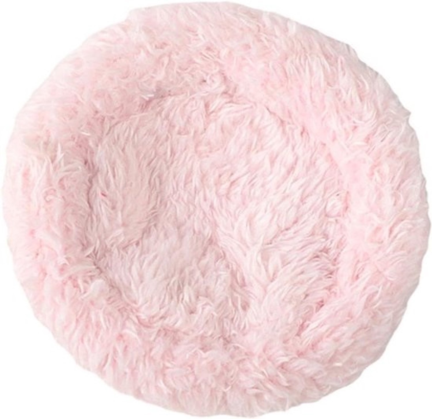 Warm papegaaiennest - Vogelnestmat - Comfortabel rusten - Zacht kort pluche - 11 cm diameter - Lichtroze