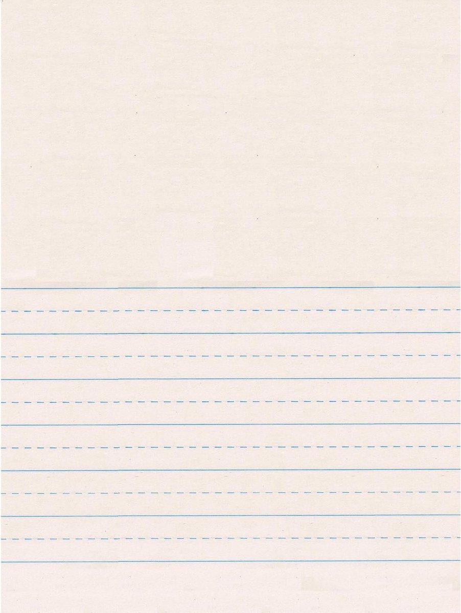 Groot Wit Schrijf- en Tekenpapier op Rol - Dubbelzijdig Gelinieerd voor Schoolgebruik