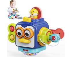 Montessori Activiteitenkubus - Educatief Sensorisch Babyspeelgoed 6-36 mnd