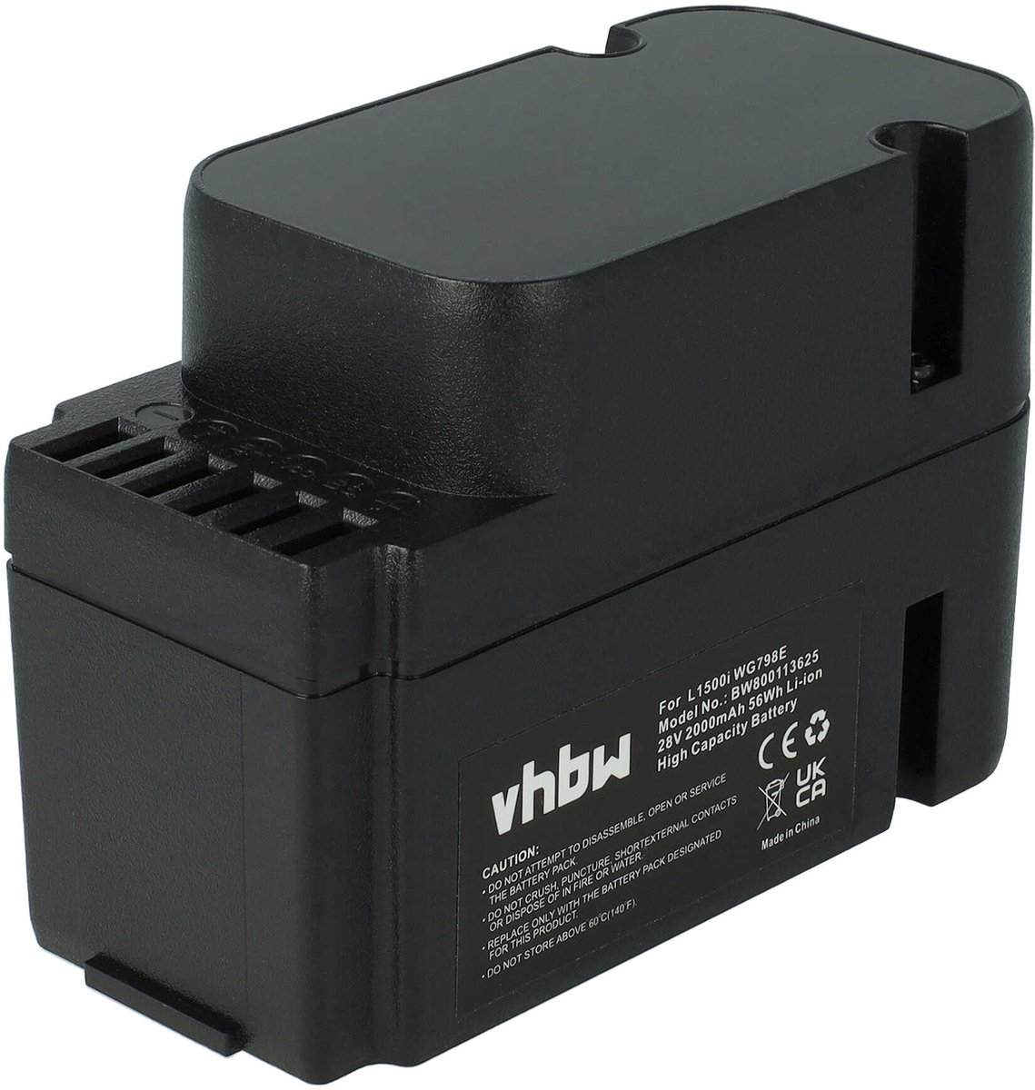 vhbw Vervangingsaccu voor Worx grasmaaiers (2000mAh 28V Li-Ion)