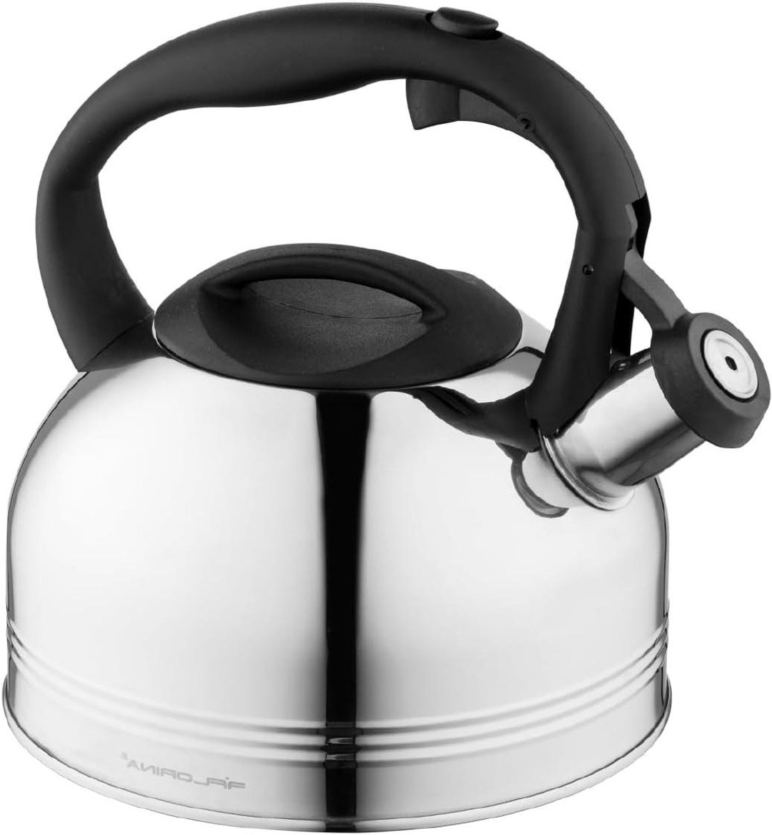 RVS fluitketel - Theepot waterkoker - Water koken - Geschikt voor alle fornuizen - 1.9 liter - Zilver