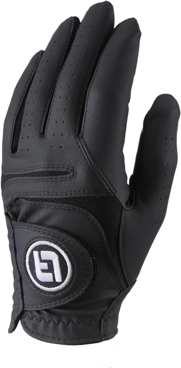 Golfhandschoen Heren - Sport Handschoen Golf - Verbeterde Grip - Ademend Mesh - M-L - Zwart
