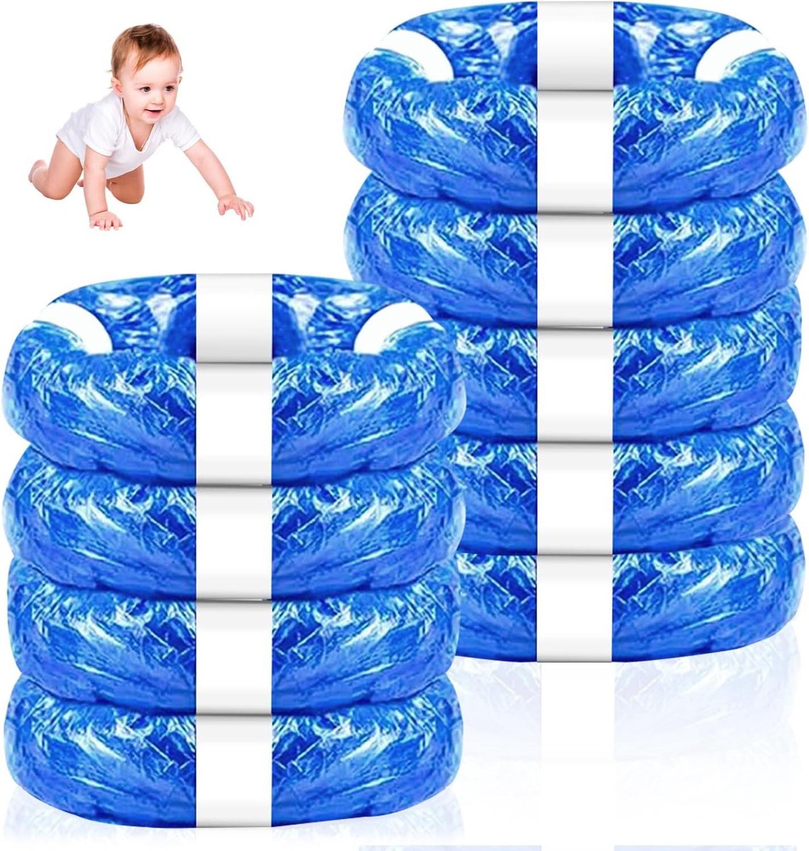 Luieremmer Navullingen - Navulcassettes Luieremmer - Luier Afval Beheren - Geurneutraal - 9 Stuks - Blauw