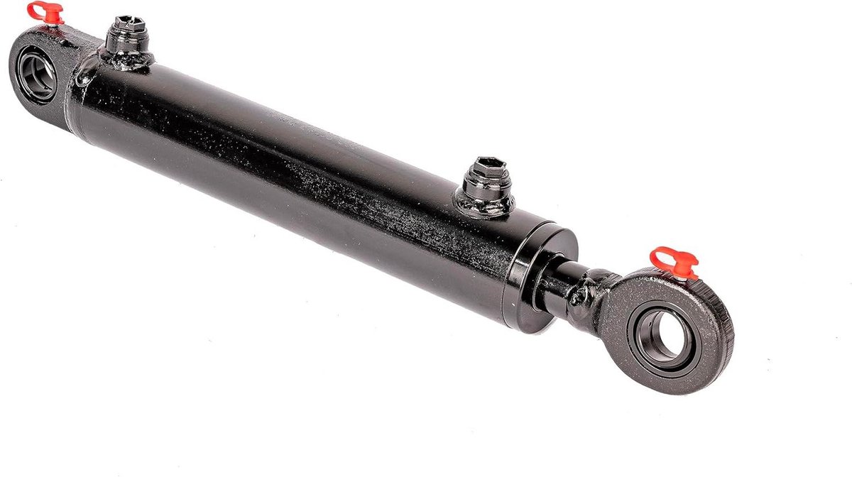 Hydraulische Cilinder - Dubbelwerkende Cilinder - Machine Onderdelen - Met Kogelgewrichten - 50/30-100 mm - Zwart