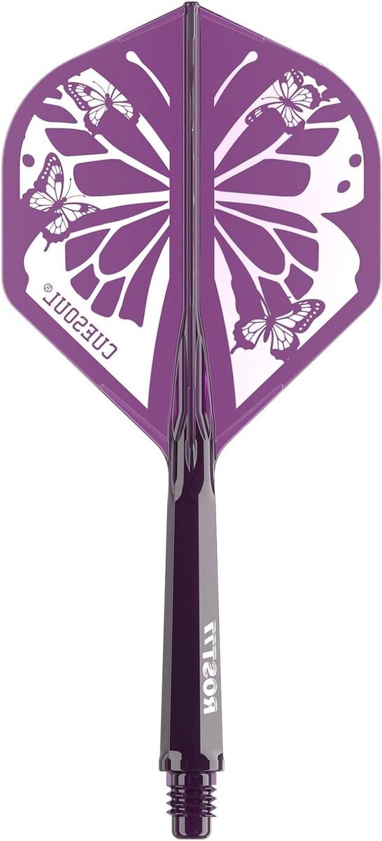 Geïntegreerde Dartschachten - Dart Accessoires - Darts Spelen - Zeshoekig Schachtontwerp - M-28mm - Paars Doorschijnend
