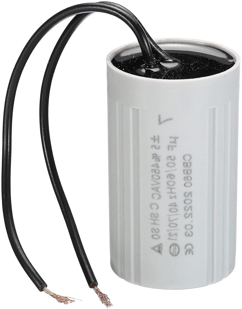 Motor Condensator - Startcondensator Loopcondensator - Motor Starten - Zelfherstellend - 7uF 450V - Grijs