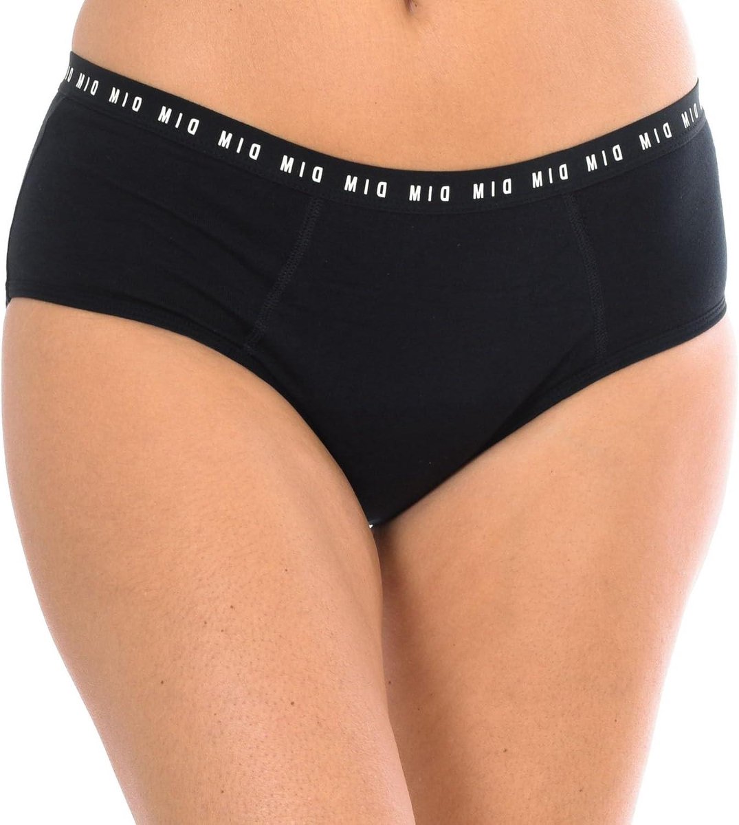 Menstruatieslipje - Ondergoed Boxer - Hygiënisch Werken - Biologisch Katoen - 44/46 - Zwart