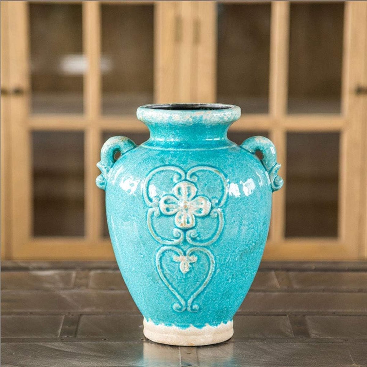 Vazen Keramische Vintage Porcelain Bloemstuk Home Decoration Ambachten MotivationSimplicity Ceramic Flower bloem vaas (Color : Blue)