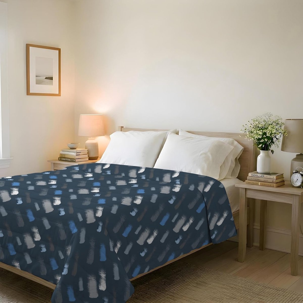 zomerquilt BASIC, bedrukte microvezel, Gessetti, 250x240cm