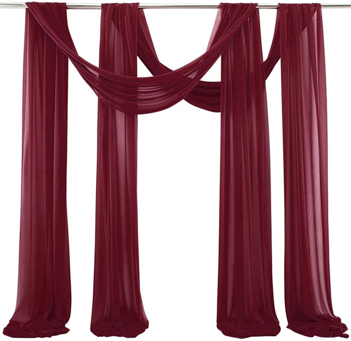 bruiloftsboog, draperiestof, tulestof, dwarsbehang, transparante tule, gordijnen, organza, decoratieve stof, fotoachtergrond voor bruiloft, geschenken, party, decoratie,