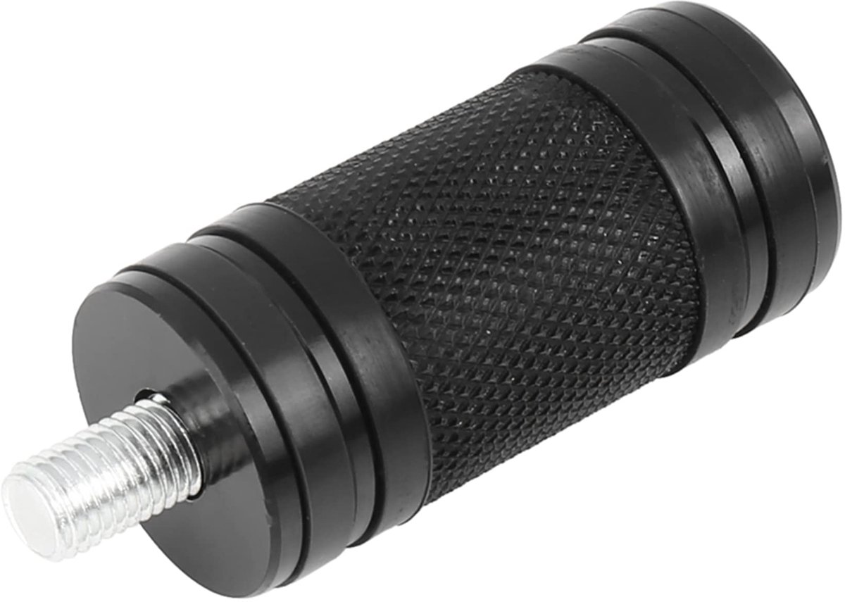 sourcingmap M8 x 1.25 Zwarte Billet Gekartelde Burst Motorfiets Shifter Peg