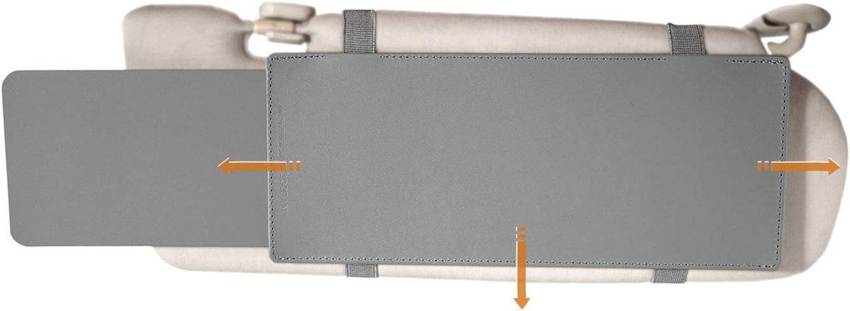 Auto Zonnescherm - Zonnekap Extender - Veiliger Rijden - Verstelbaar - 35 x 13 cm - Grijs