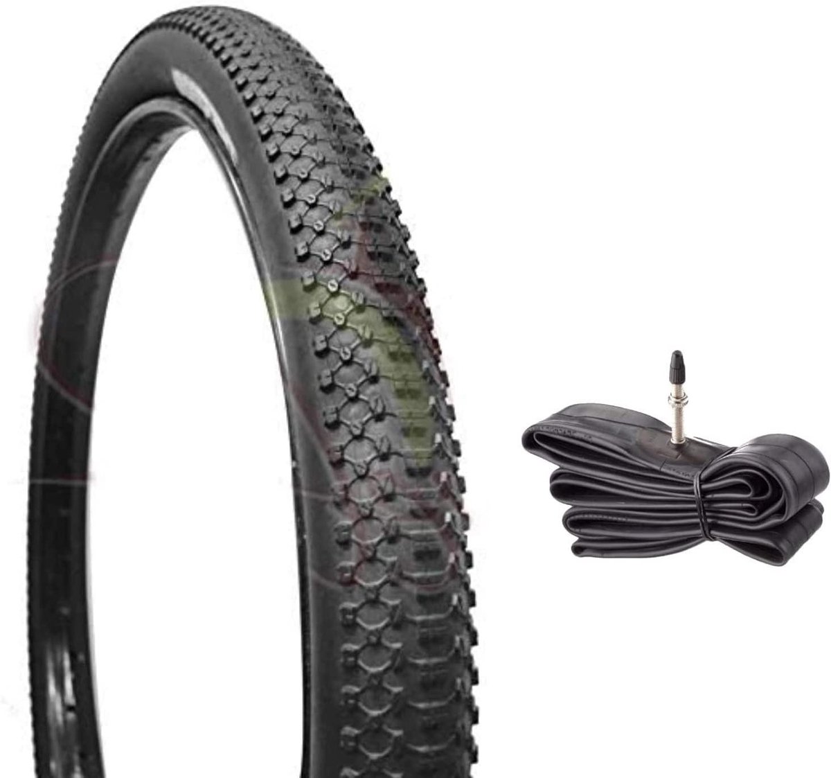 Fietsband met Binnenband - MTB Wielset - Mountainbiken - Hoge Kwaliteit Rubber - 27.5 x 2.10 inch - Zwart