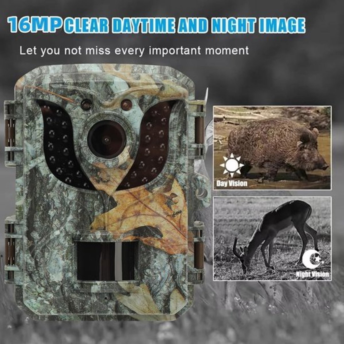 Store_8 - Trailcamera - Bewegingsdetectie - Ultrahelder Nachtzicht