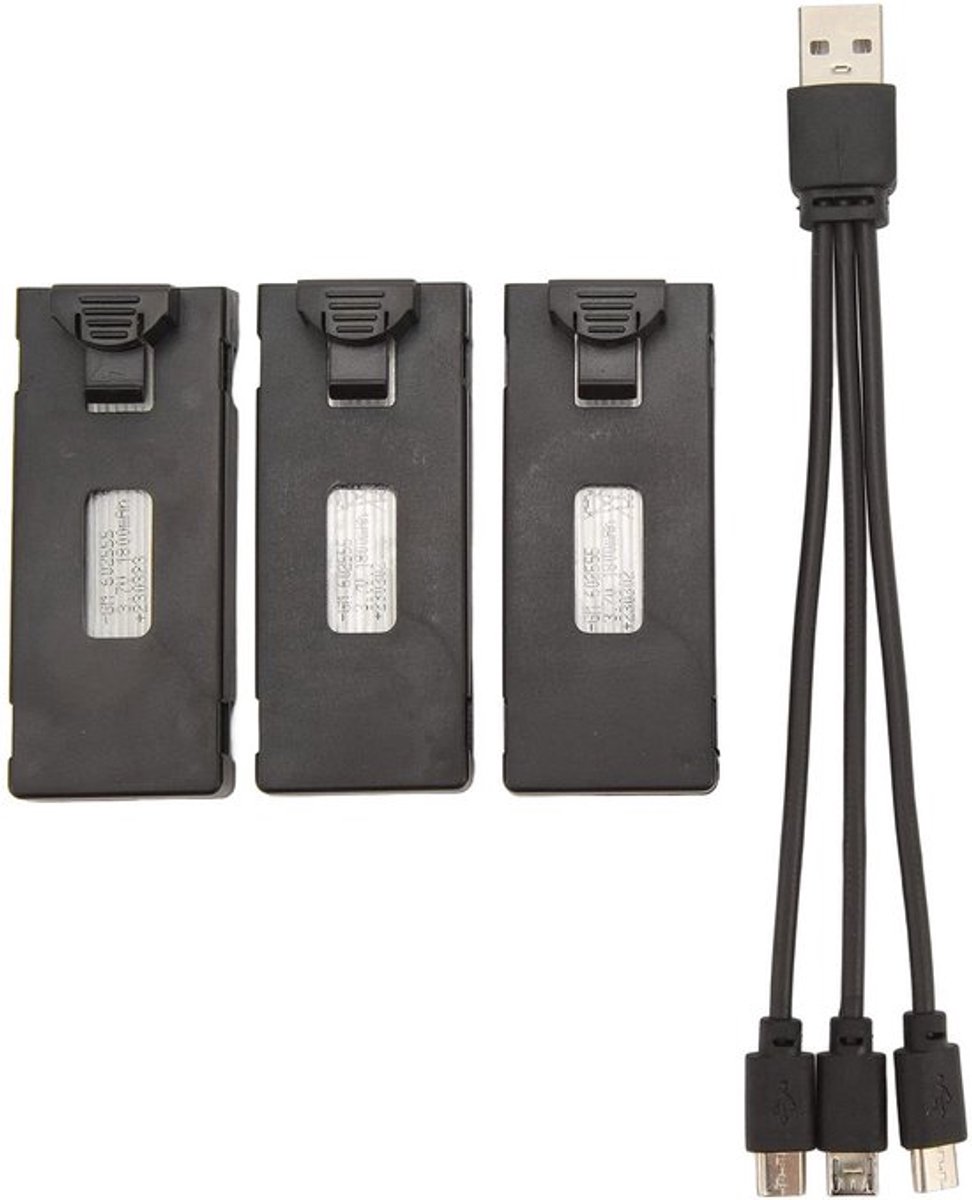 Store_9 - RC Drone Lithiumbatterij - 3 Stuks 3,7 V - Draagbare