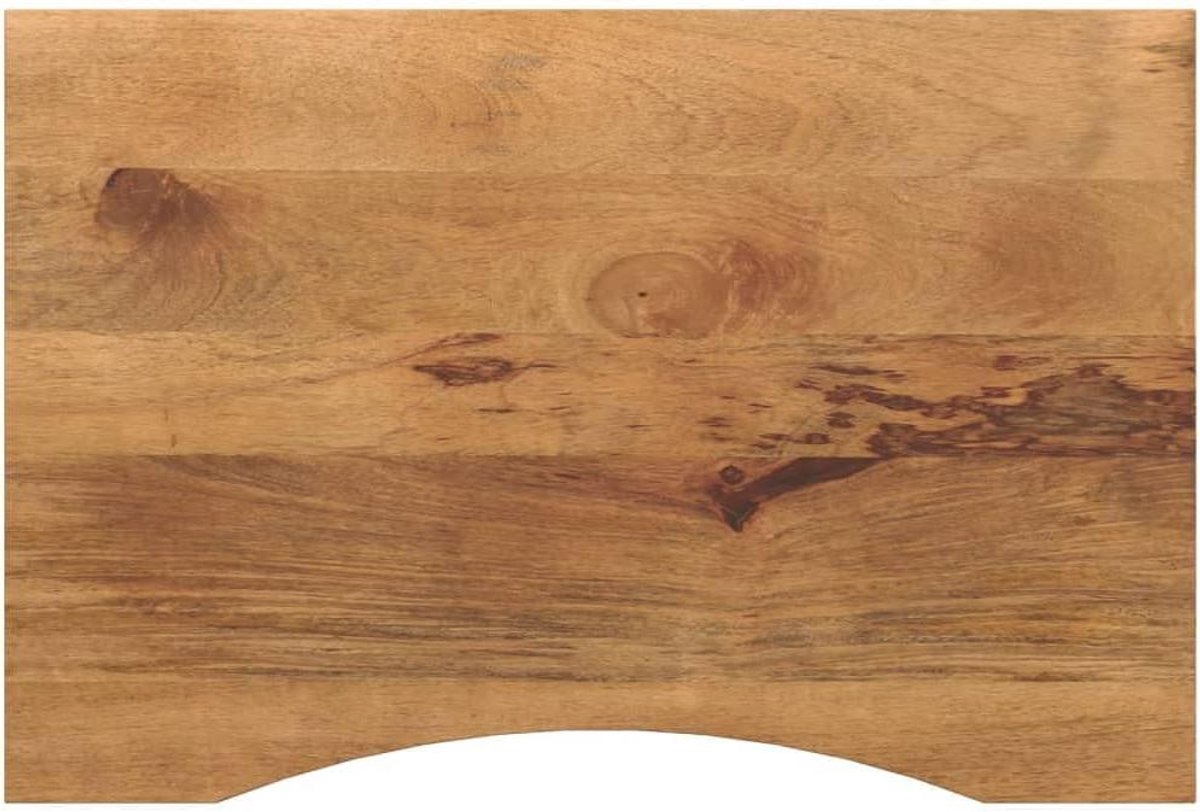 Bureaublad Massief Hout - Tafelblad Werkplek - Bureau Maken - Natuurlijke Houtnerf - 100x50x25 cm - Naturel