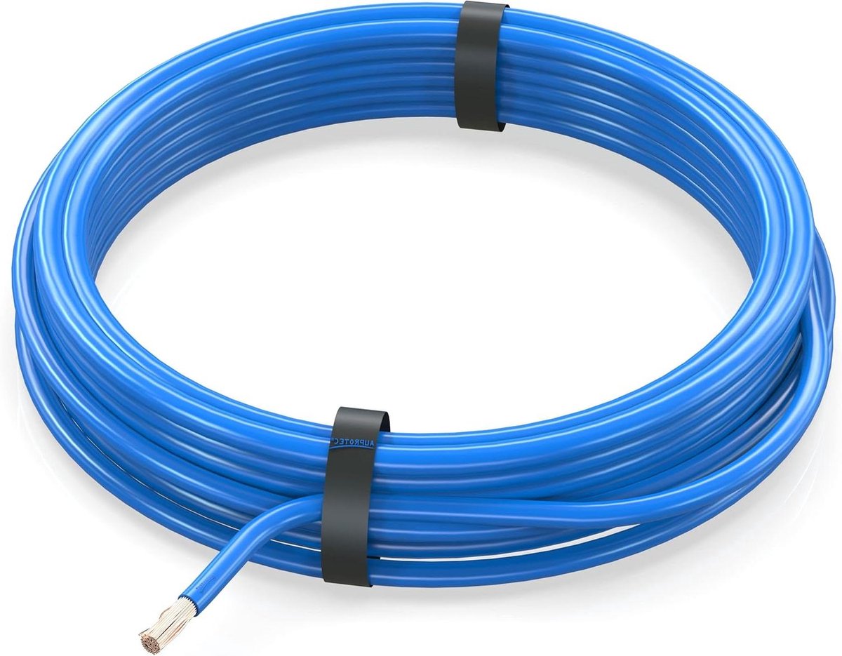 Voertuigkabel - Autokabel - Bedrading Maken - Gereduceerde Wanddikte - 10 Meter - Blauw