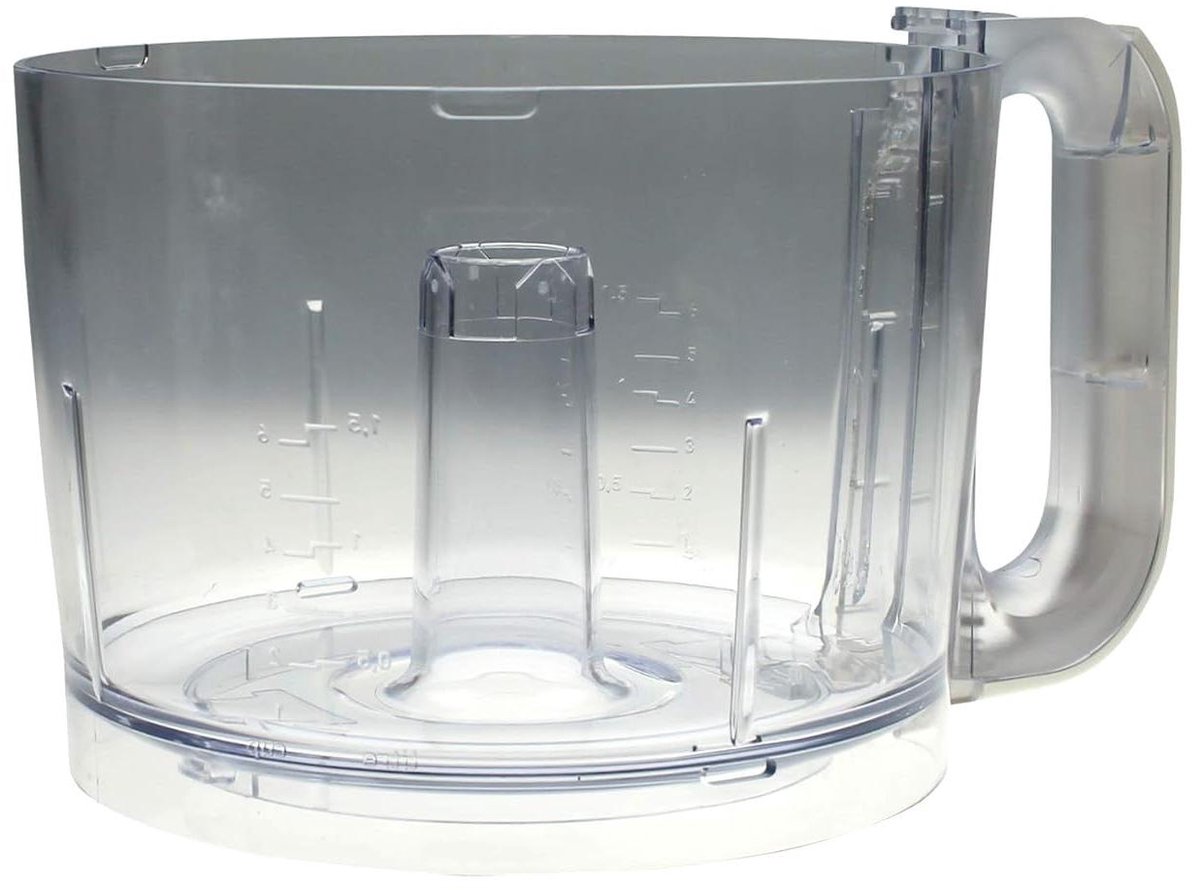 Mixkom - Kom voor keukenmachine - Deeg Mengen - Vaatwasserbestendig - 3 liter - Wit