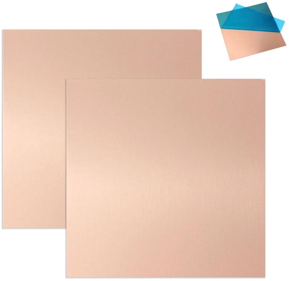 Koperplaat - Koperen Platen - Doe-het-zelf Projecten - Zuiver Koper - 150x150x0.5mm - Koper