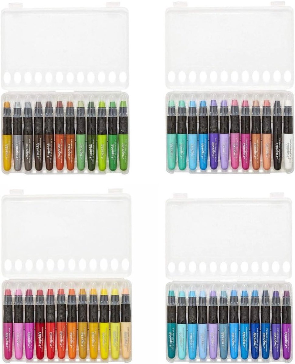 Gel Stick Set - Pigment Crayons - Tekenen en Schilderen - Wateroplosbaar - 48 Kleuren - Meerkleurig